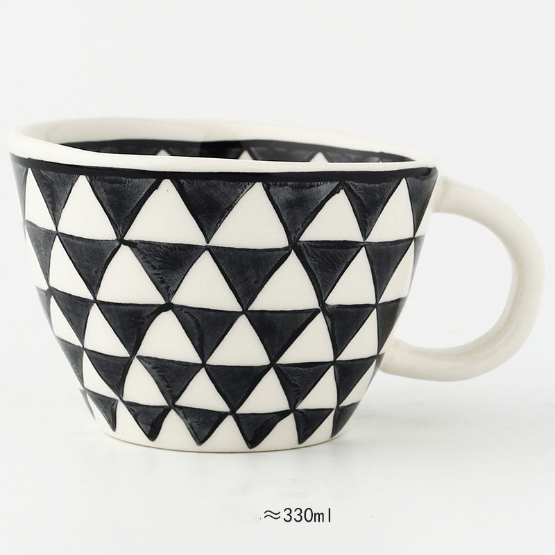 Keramische Mokken - Artistry - Handbeschilderd Design - Geometrische Patronen