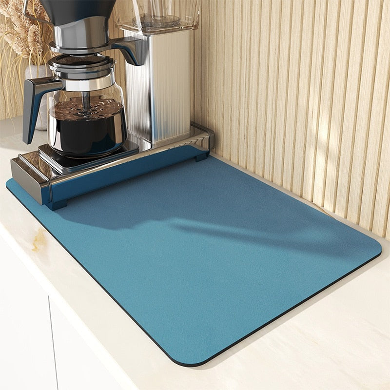 Afvoer Mat - QuickDry - Absorberend Design - Keukenblad