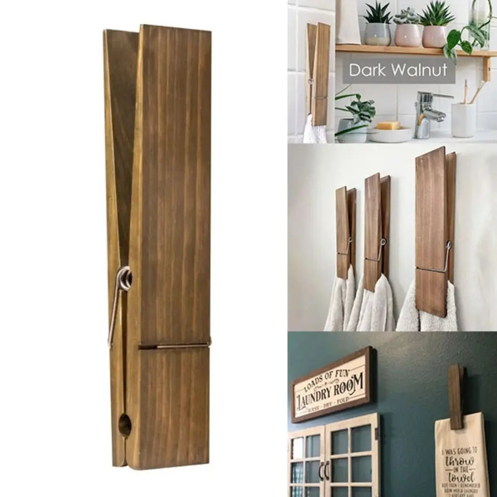 Houten Handdoekhanger - LuxeWood - Stijlvol Ontwerp - Eenvoudige Installatie