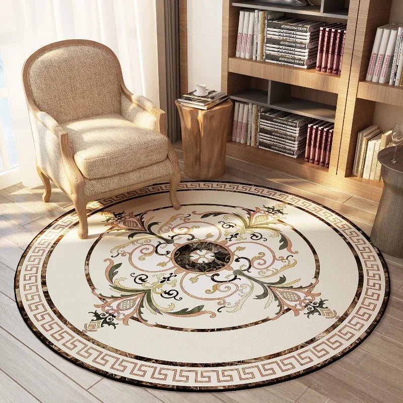 Rond Tapijt - LuxeWeave - Amerikaanse Stijl - Slaapkamer Decor