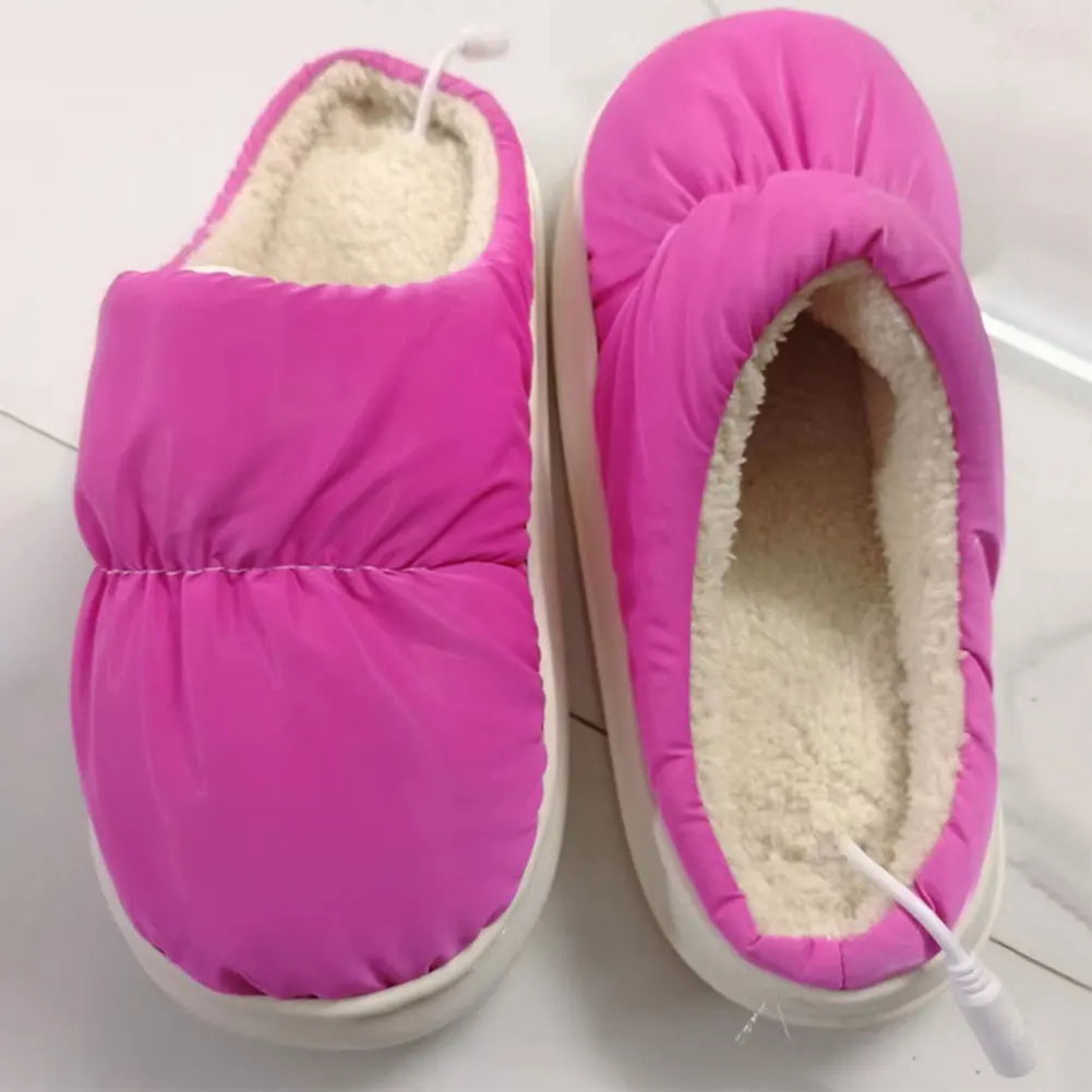 Verwarmde Pantoffels - SnuggleSoft - Zachte Pluche - Gezellig Comfort