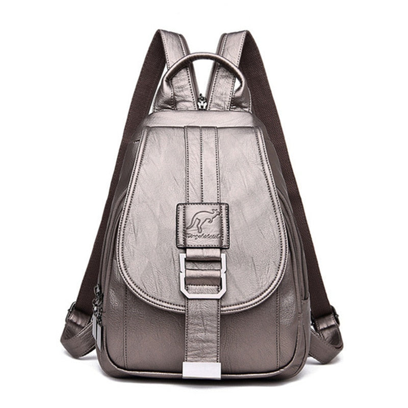Anti-diefstal Rucksack - SecurePack - Leren Design - Dames Mode
