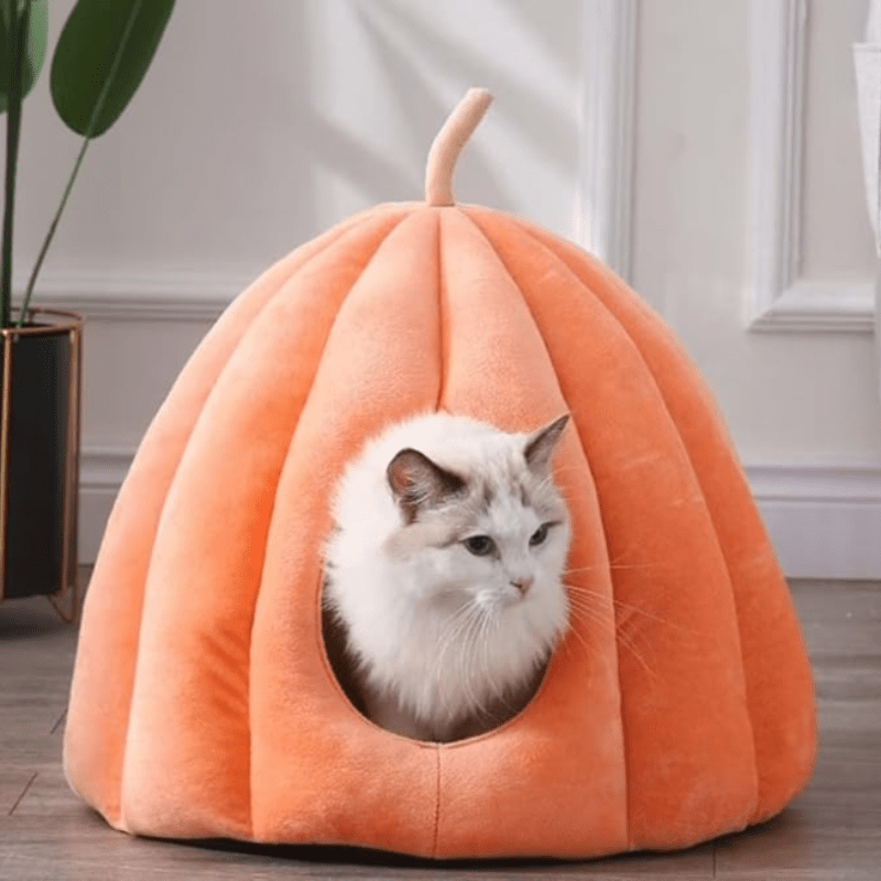 Kattenbed - CozyNest - Pompoenvorm - Warm & Wasbaar