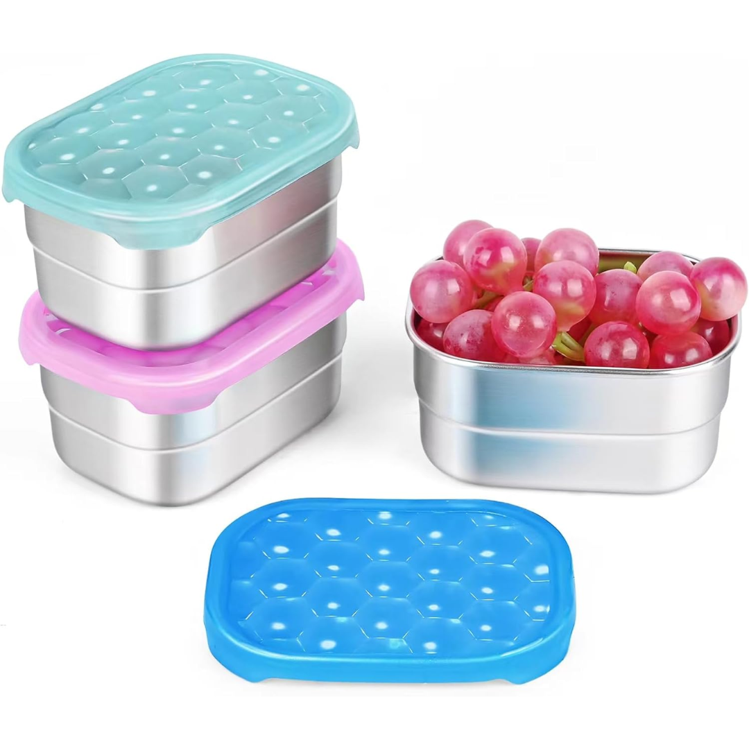 Roestvrijstalen Snackcontainers - SnackMate - Lekvrij - Milieuvriendelijk