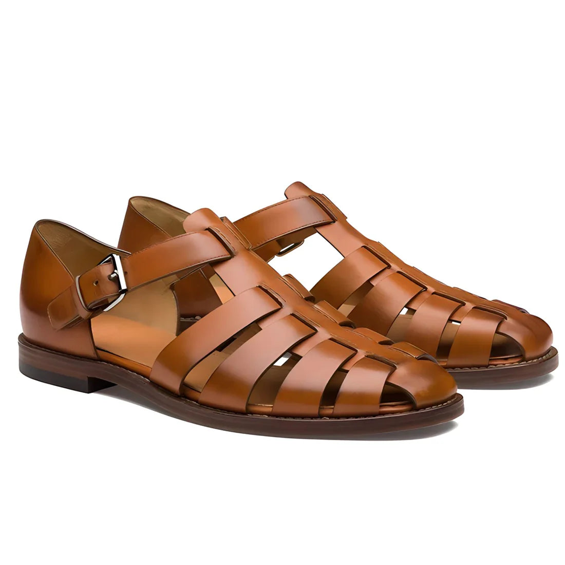 Heren Sandalen - SoleCraft - Lederen Comfort - Outdoor Mode