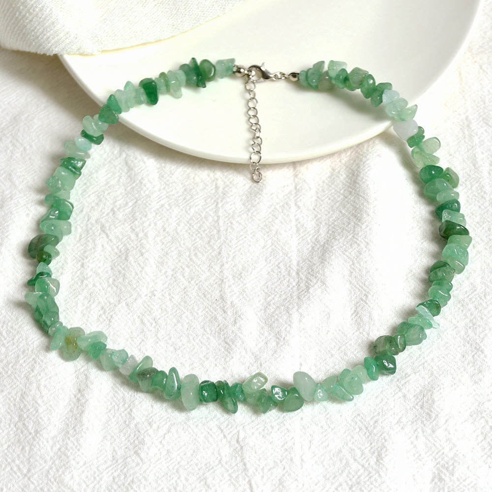 Kristallen Hanger Ketting - Virelle - Gepolijste Edelsteen Bedel - Elegante Dames Sieraden
