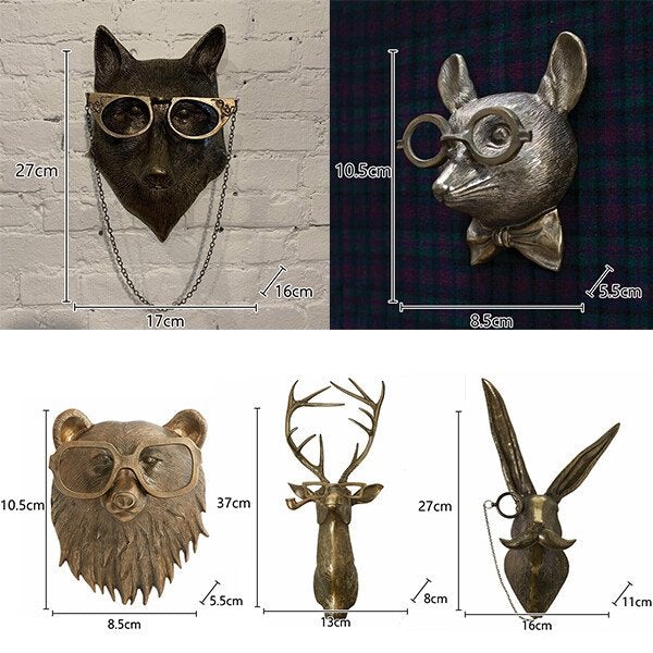 Dierenmuurbeeld - DecoWild - Uniek Ontwerp - Blikvanger Decoratie