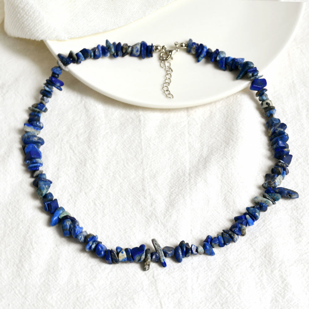 Kristallen Hanger Ketting - Virelle - Gepolijste Edelsteen Bedel - Elegante Dames Sieraden