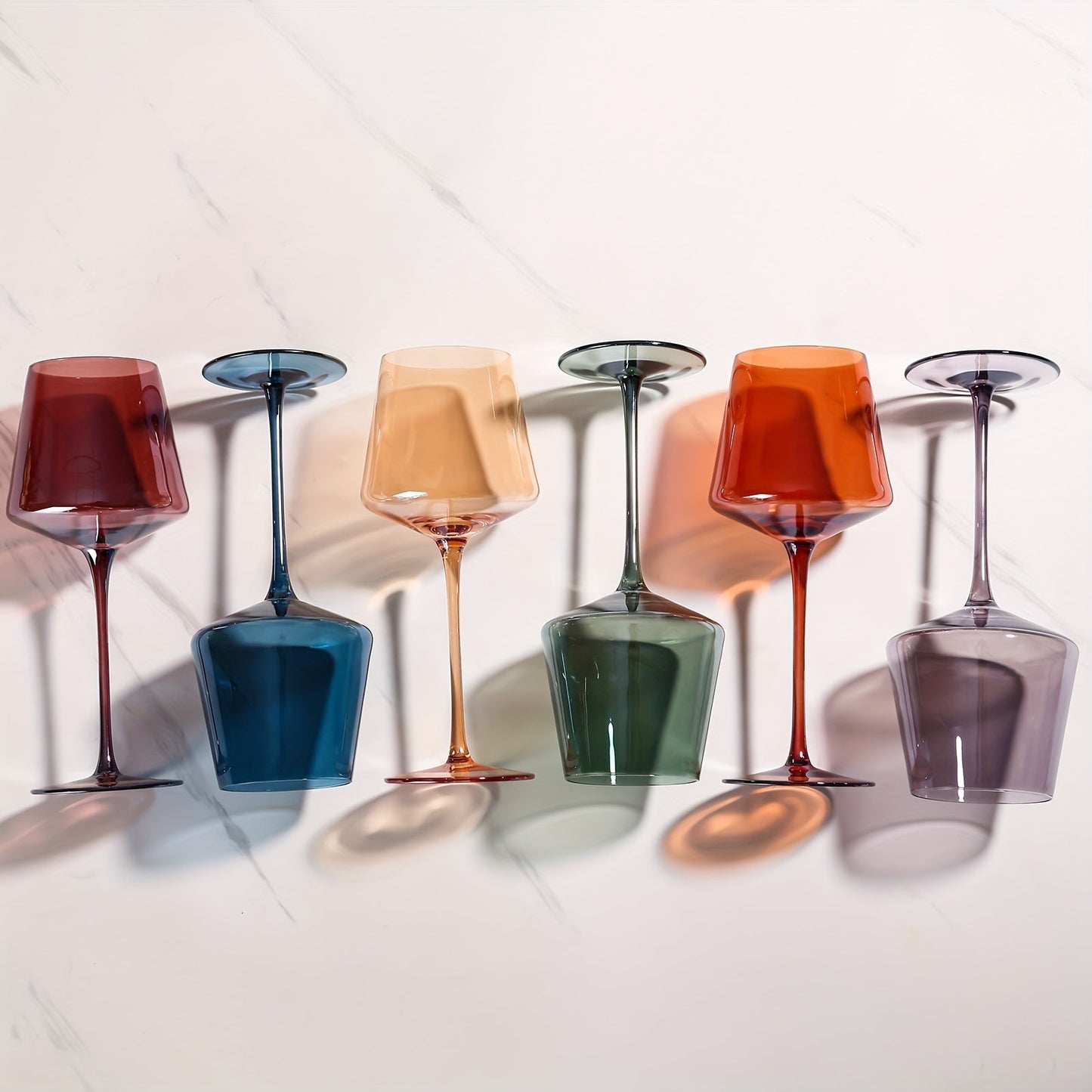 Wijnglazen - AuraCrystal - Gekleurde Design - Luxe Kristal