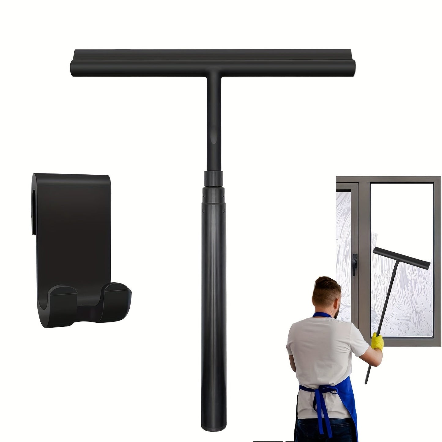 Douchewisser - CleanEase - Uitschuifbare Steel - Streep-Vrij Schoonmaken