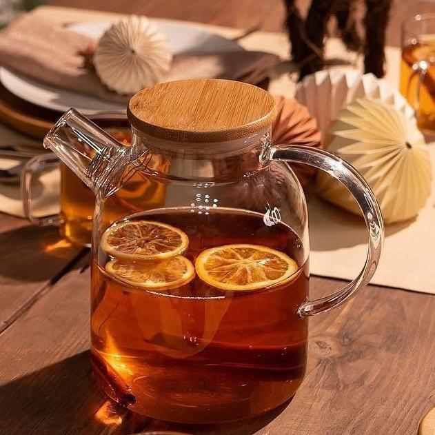 Glazen Theepot - ThermoBrew - Schokbestendig Design - Hittebestendig