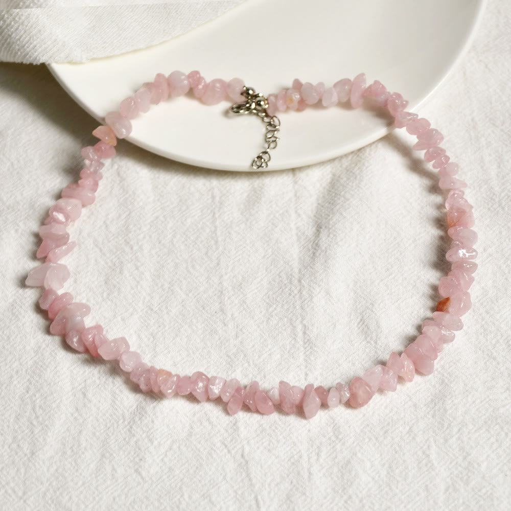 Kristallen Hanger Ketting - Virelle - Gepolijste Edelsteen Bedel - Elegante Dames Sieraden