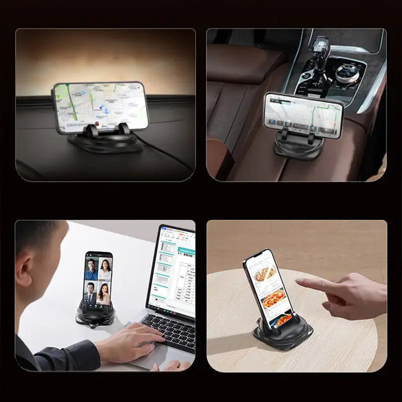 Rotating Telefoonhouder - SpinX - 360° Rotatie - Verstelbare Grip