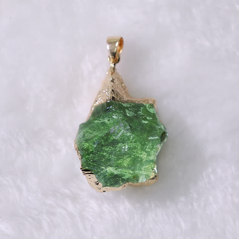 Moldaviet Kristallen Ketting - Verdana - Rauwe Edelsteen Energie - Helende Sieraden