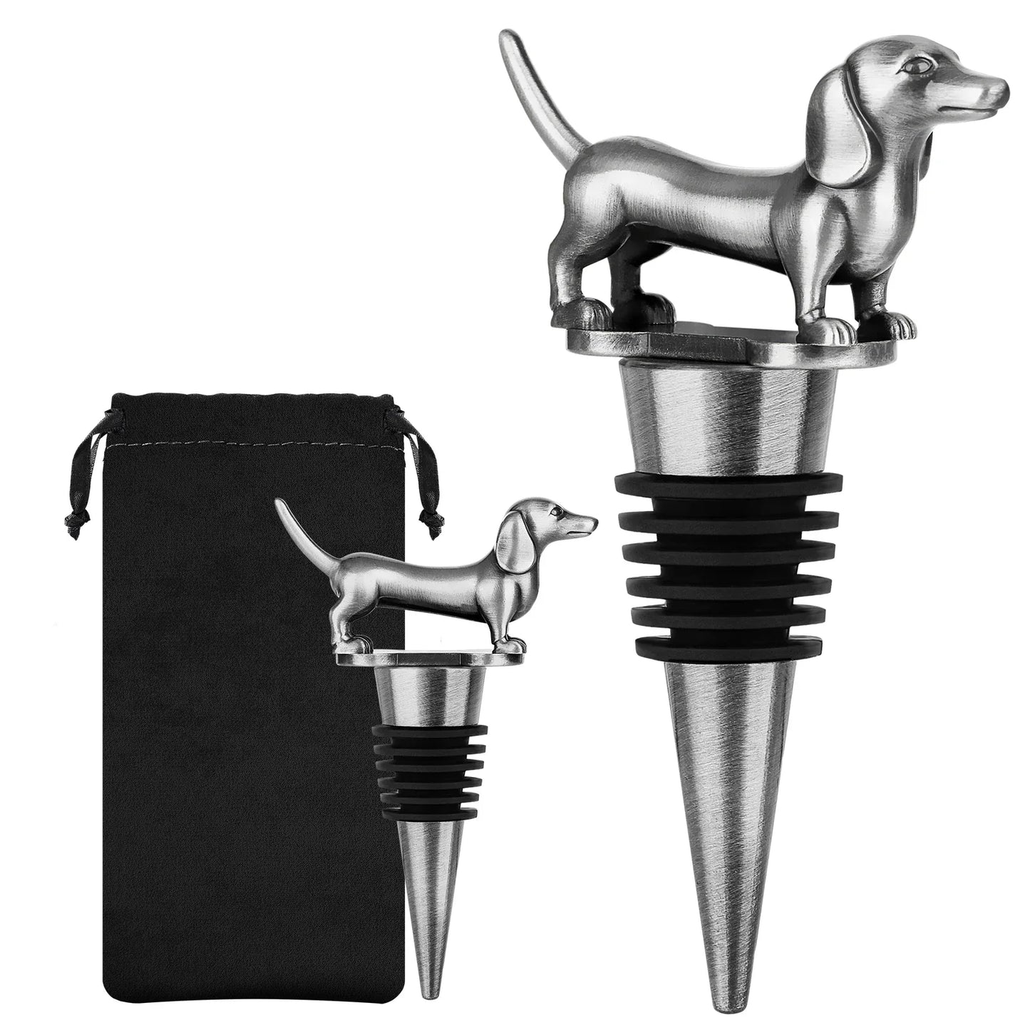 Wijnstopper - DogGuard - Decoratieve Sluiting - Herbruikbare Dop