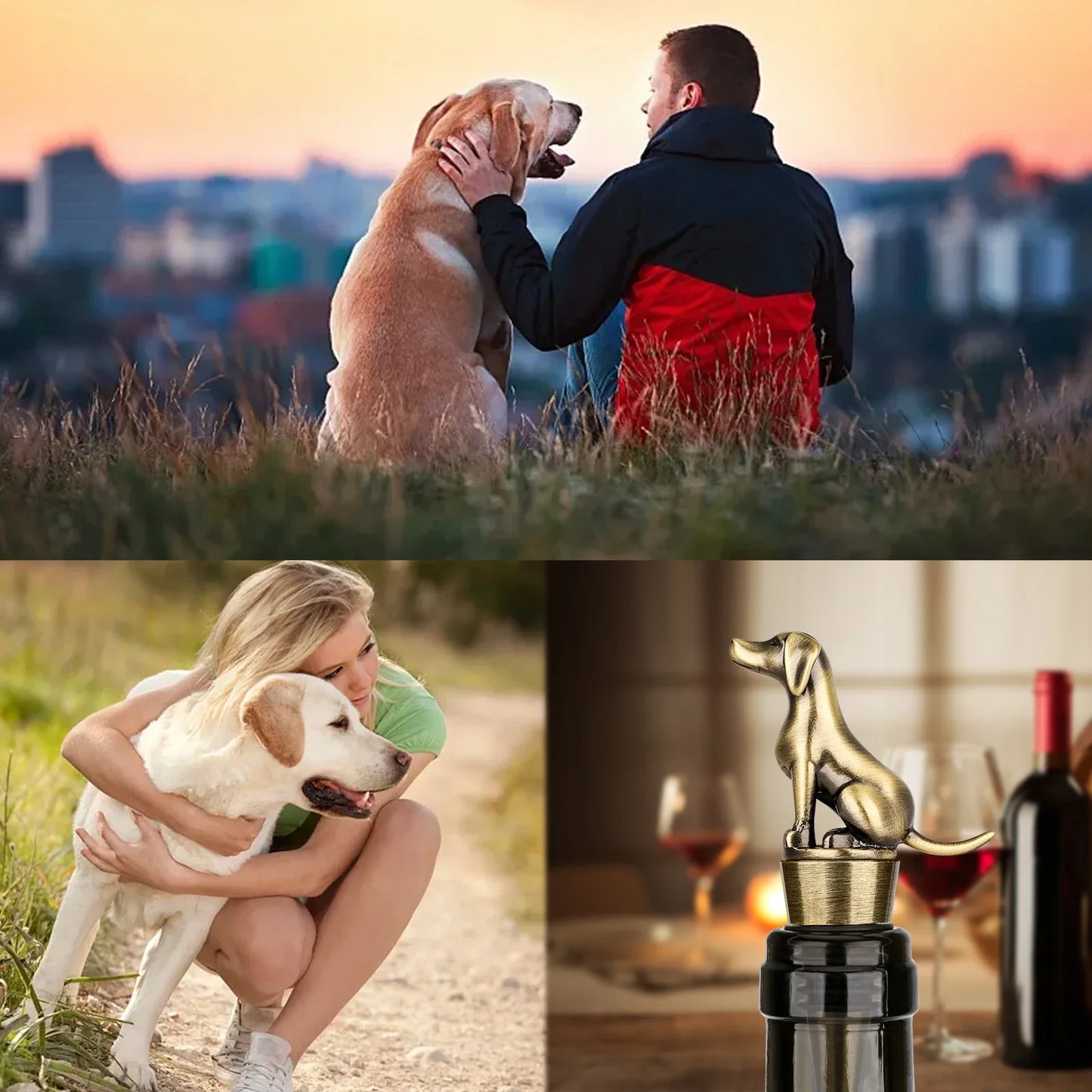 Wijnstopper - DogGuard - Decoratieve Sluiting - Herbruikbare Dop