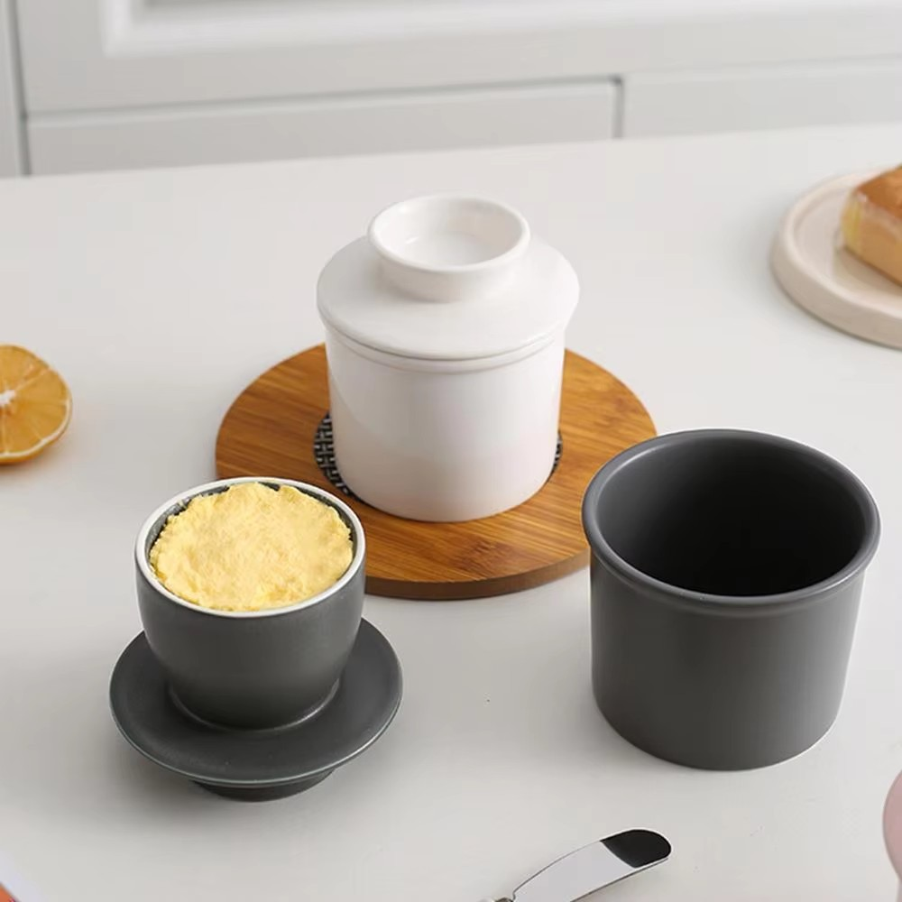 Boterpot - FreshKeep - Keramisch Design - Gesloten Deksel