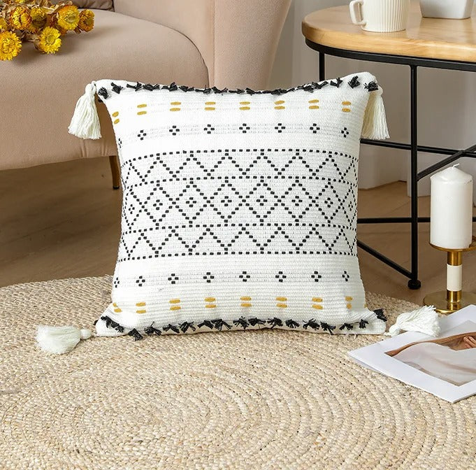 Kussenhoes - Plushora - Tufted Ontwerp - Bohemian Stijl