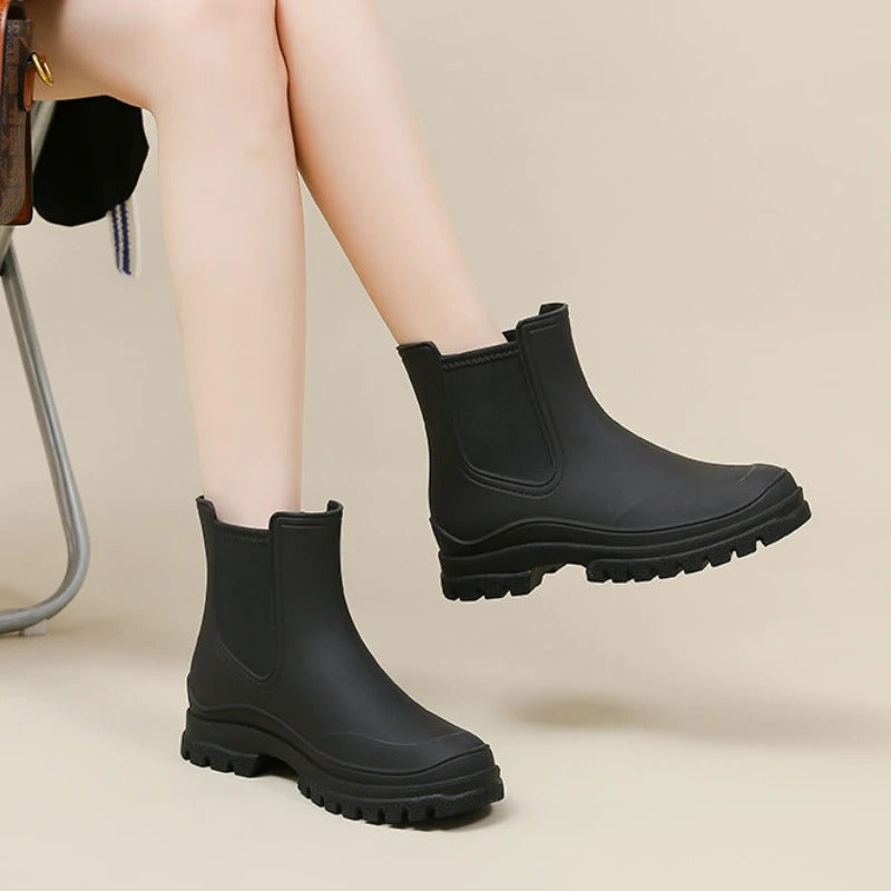 Halfhoge Regenlaarzen - AquaShield - Waterdichte Bescherming - Stijlvol Comfort