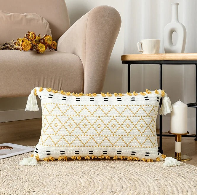 Kussenhoes - Plushora - Tufted Ontwerp - Bohemian Stijl