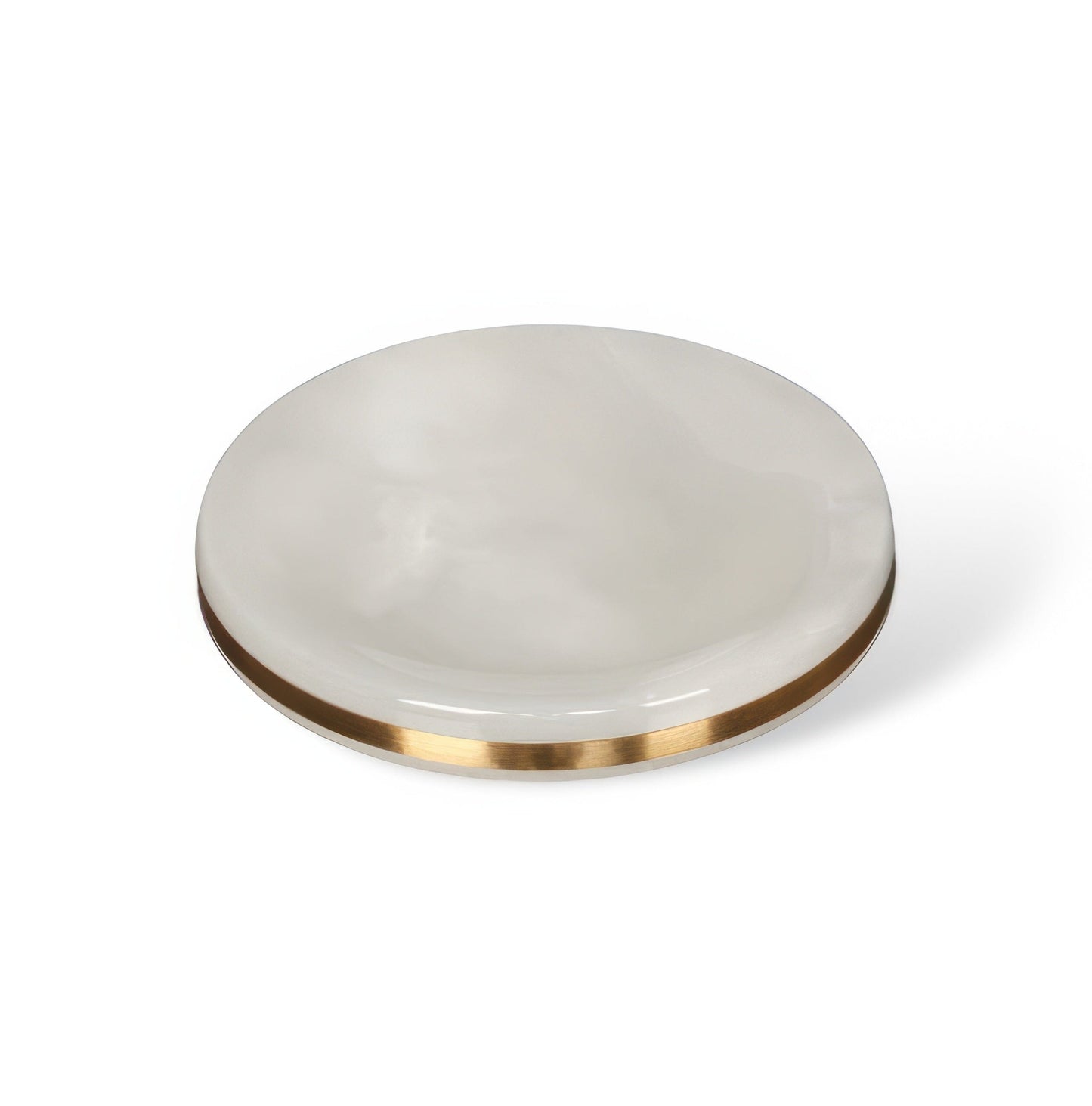 Badkameraccessoireset - MarbleLux - Natuurmarmer - Gouden Accenten