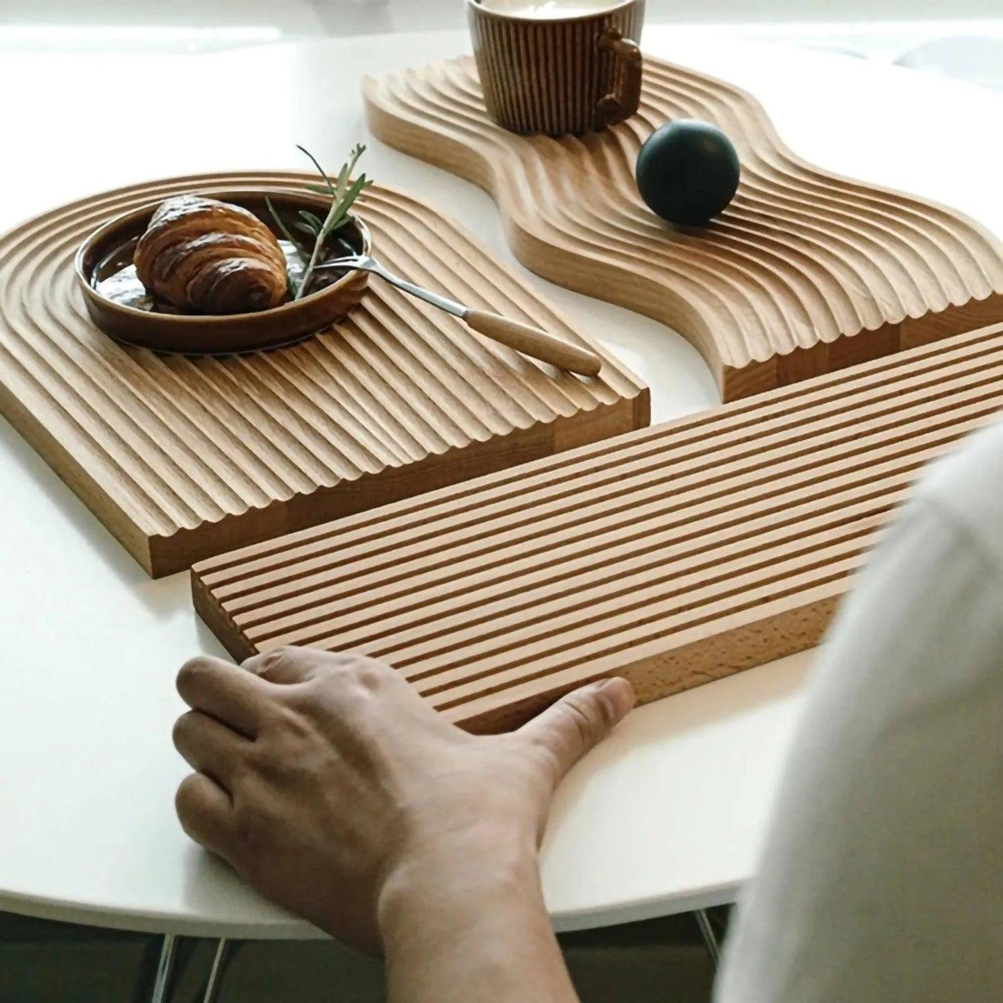 Houten Dienblad - DecorWood - Moderne Platter - Stijlvol Keukengerei