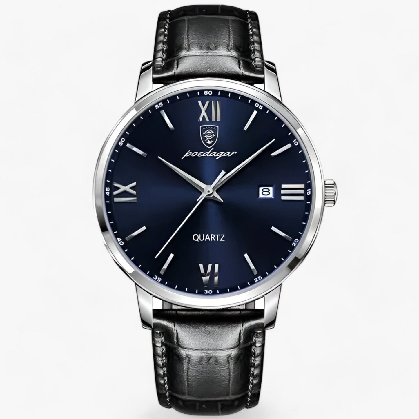 Heren Luxe Horloge - ChronoElite - Stijlvolle Leren Band - Tijdloos Design