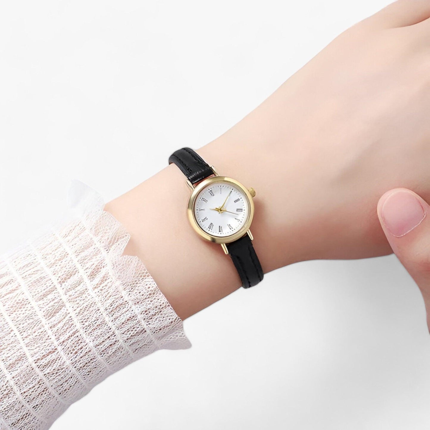 Klein Rond Horloge - TimeCraft - Chic Design - Dagelijkse Elegant