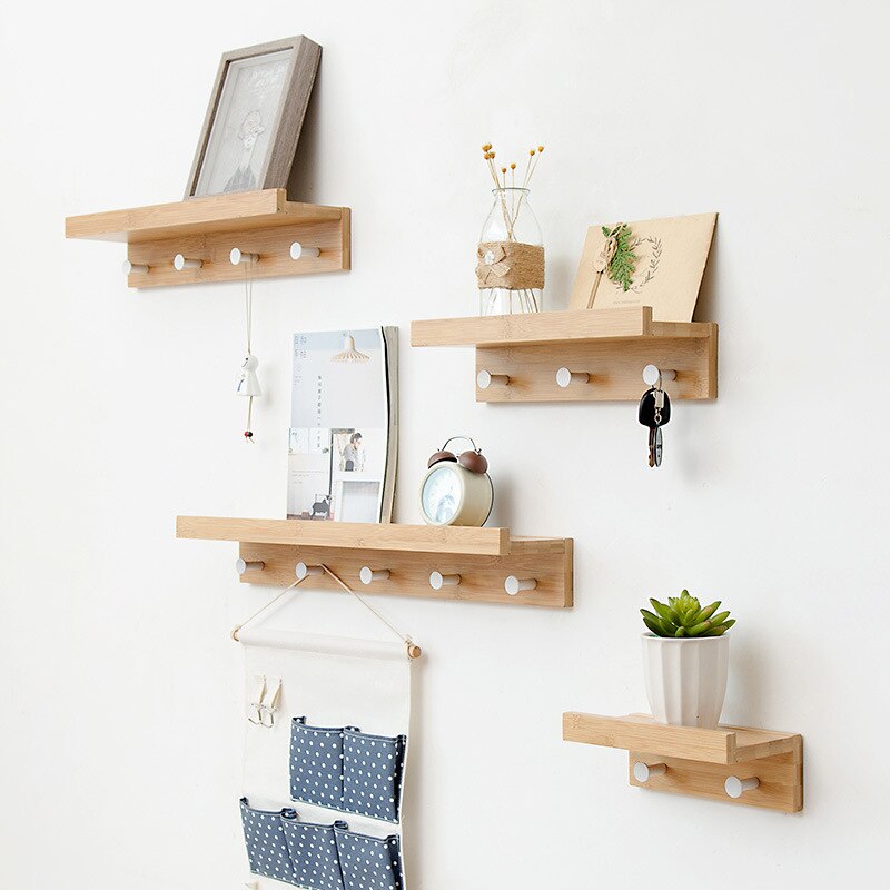 Wandplank - StoreMax - Kapstok Haken - Wandgemonteerde Rek