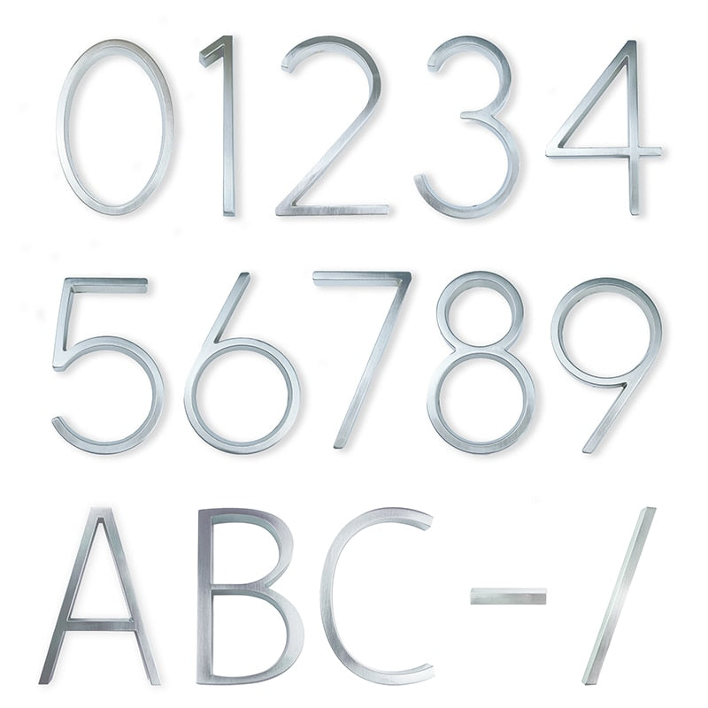 Huisnummers - SilverLine - Modern Design - Duurzaam Materiaal