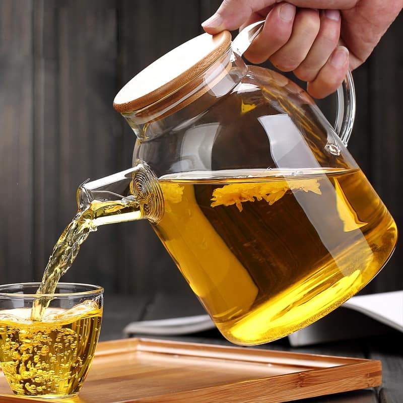 Glazen Theepot - ThermoBrew - Schokbestendig Design - Hittebestendig