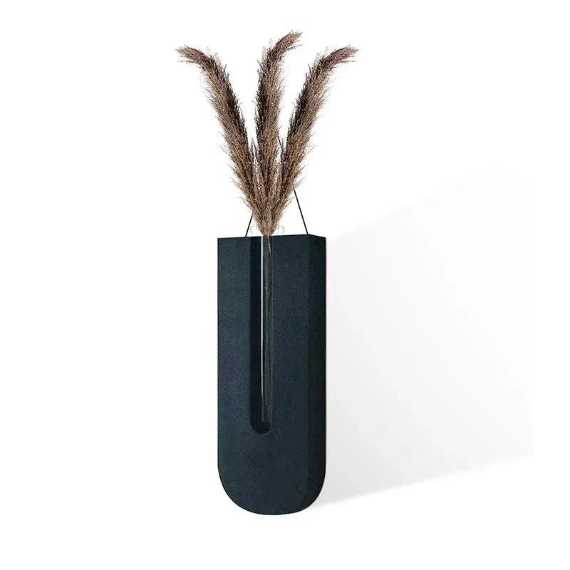 Muurvaas - NatureGrow - Houten Ophanghaak - Glazen Buis