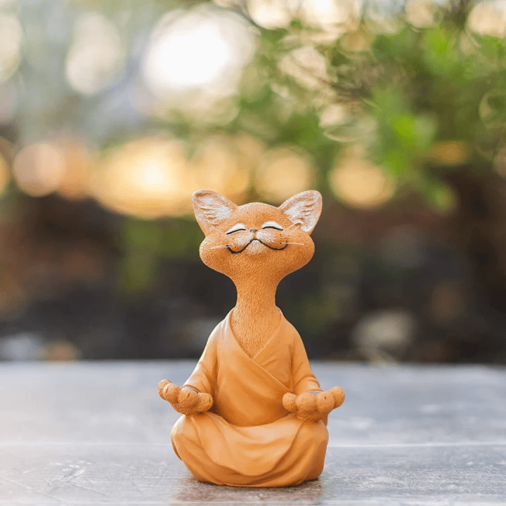 Kattenbeeld - ZenCat - Boeddha Design - Kalmerende Decor