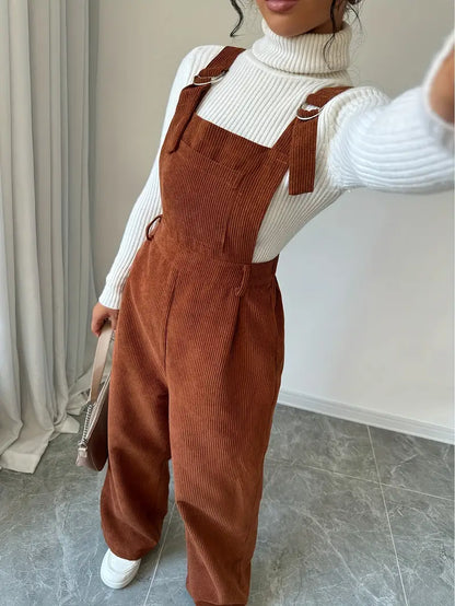 Tuinjumpsuit - CozyFit - Wijde Pijpen Design - Casual Chic