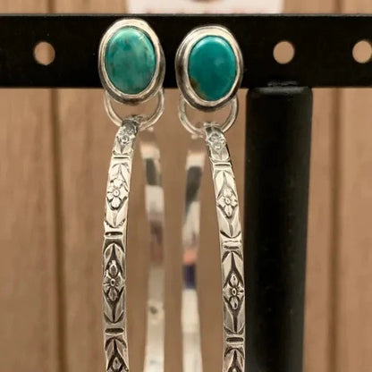 Boho Oorbellen - Onzura - Vintage Edelsteen Look - Festival Mode Sieraden