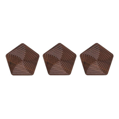 Houten Onderzetters - WoodCraft - Premium Walnoot - Unieke Vormen
