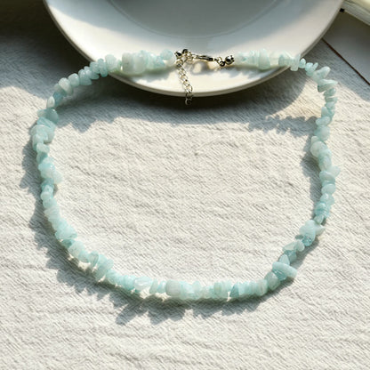 Kristallen Hanger Ketting - Virelle - Gepolijste Edelsteen Bedel - Elegante Dames Sieraden