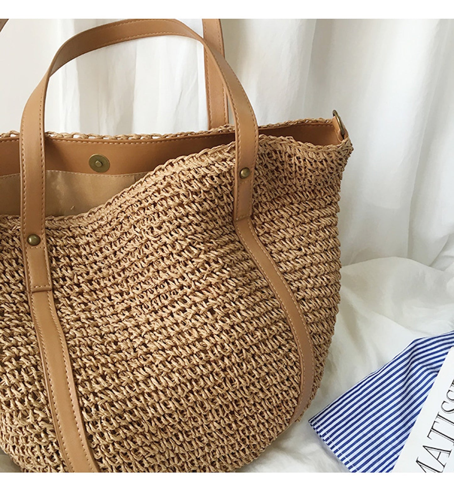 Tasje - BeachEssence - Geweven Riet - Bohemian Stijl
