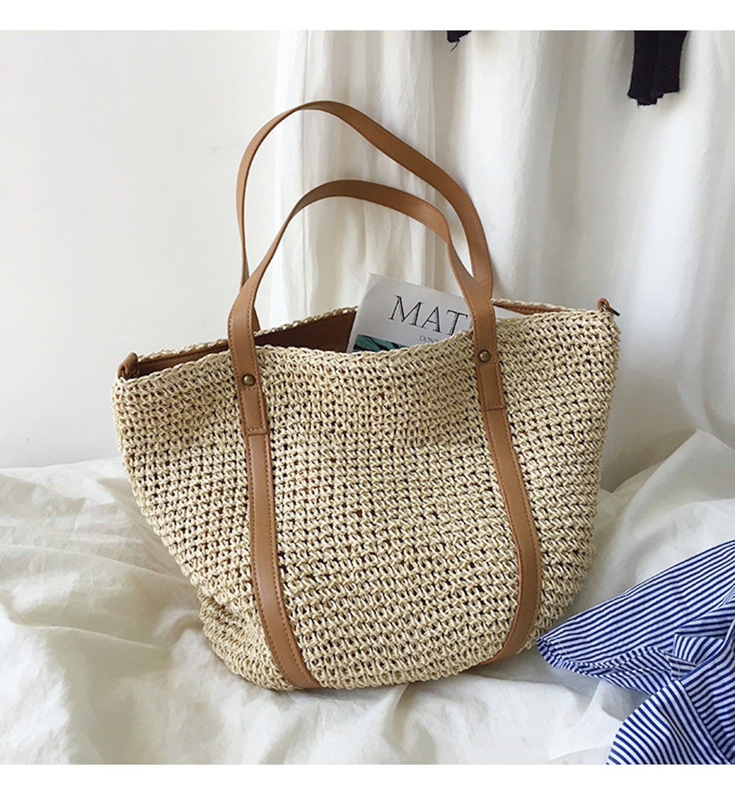 Tasje - BeachEssence - Geweven Riet - Bohemian Stijl