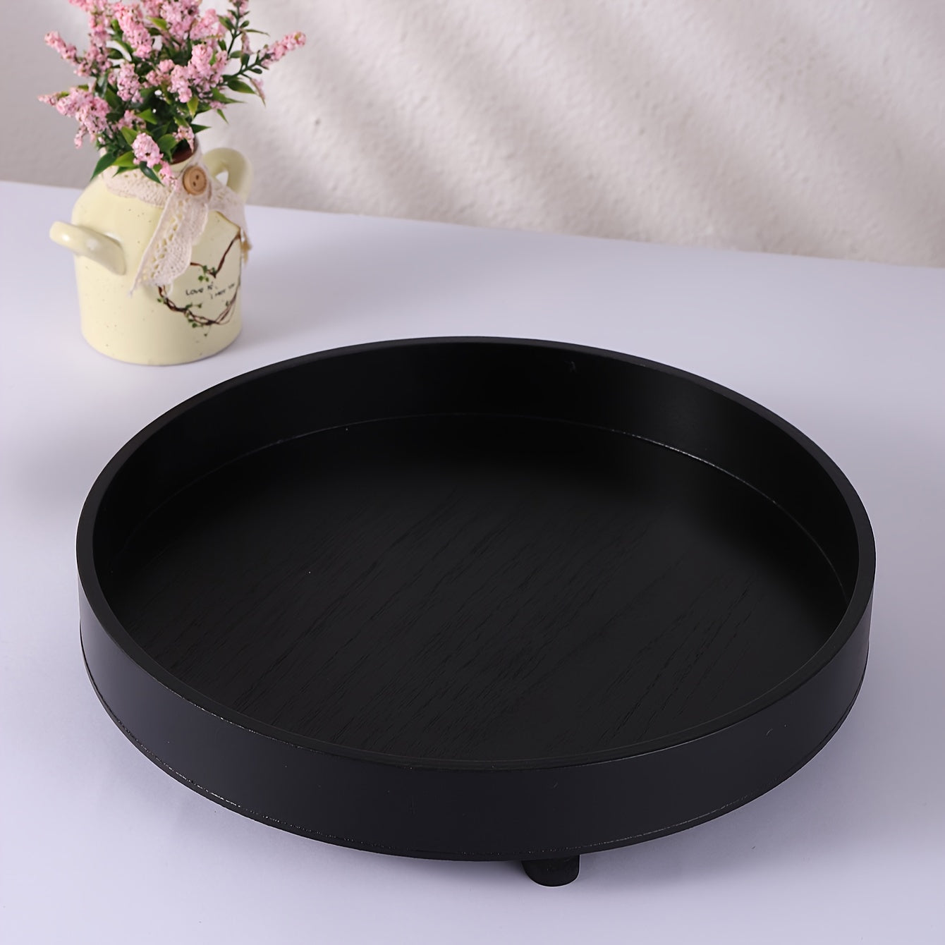 Houten Dienblad - ElegantTray - Rond Ontwerp - Decoratief Serveren
