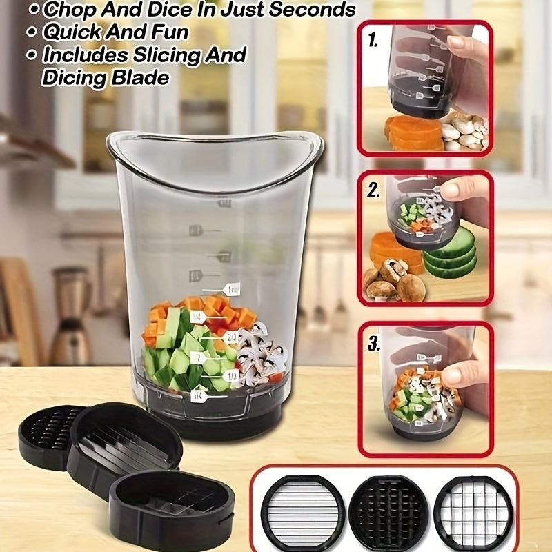 Snijder - QuickChop - 3-in-1 Functie - Compacte Cutter