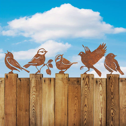 Tuin Vogels Set - SteelBird - Corten Metaal - Lente Decoratie