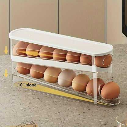 Eierdoos - RollEasy - Ruimtebesparend Design - Gemakkelijk Toegang