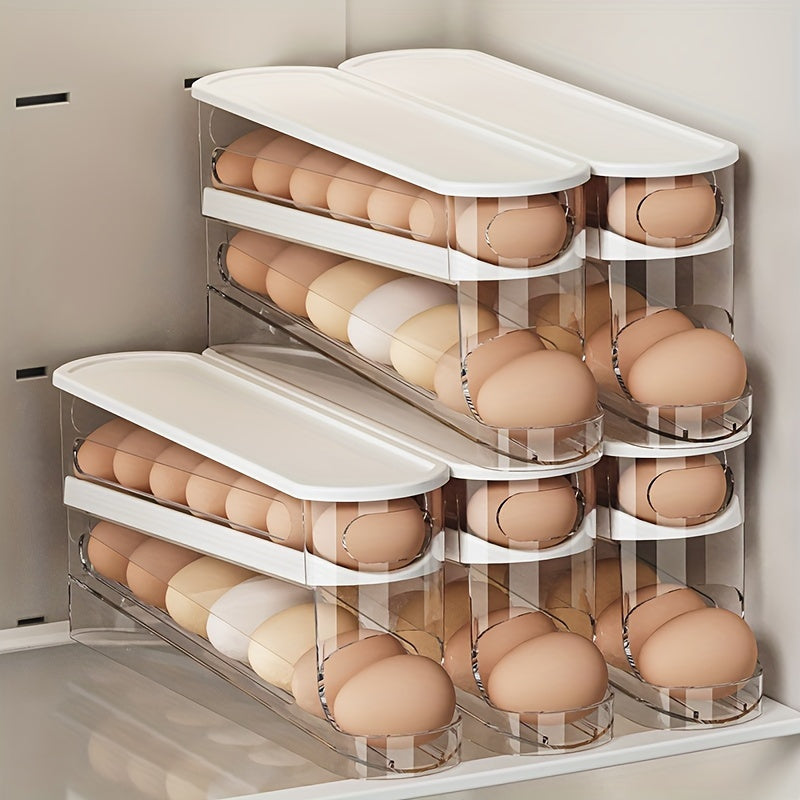 Eierdoos - RollEasy - Ruimtebesparend Design - Gemakkelijk Toegang