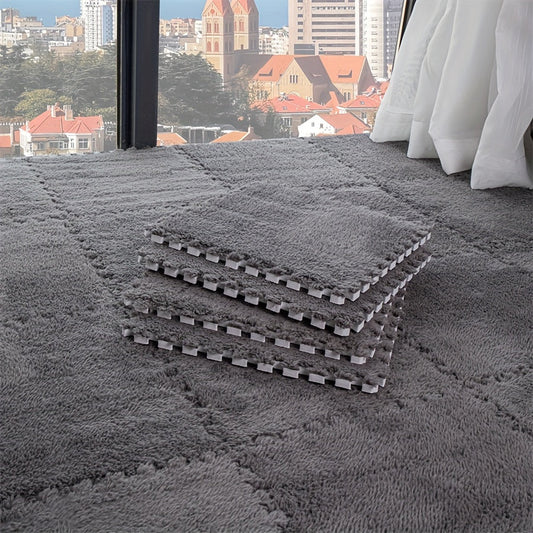 Vloerkleed Set - CozyTiles - Zacht Mat - Wasbaar & Anti-Drop