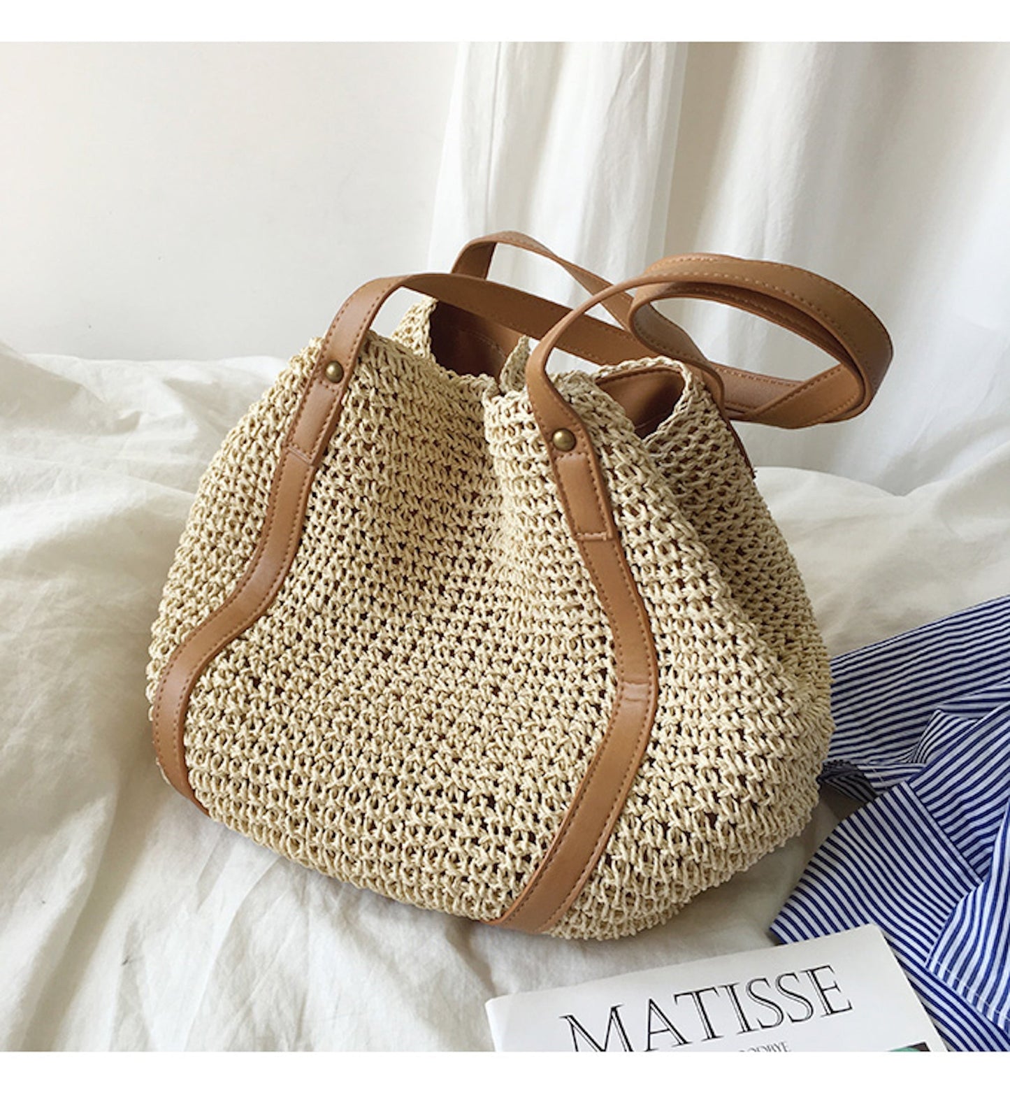 Tasje - BeachEssence - Geweven Riet - Bohemian Stijl