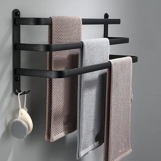 Badkamer Opbergplank - FlexRack - Wandgemonteerd - Handdoekhouder