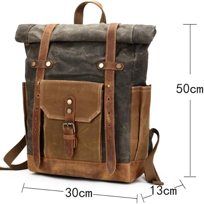 Rugzak - TrekMate - Militaire Canvas - Roltop Design