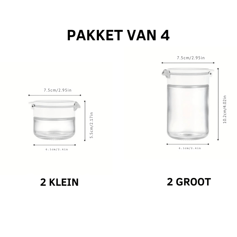 Kruidendoos - SpiceMaster - Dubbeldeksel Ontwerp - Efficiënte Opslag