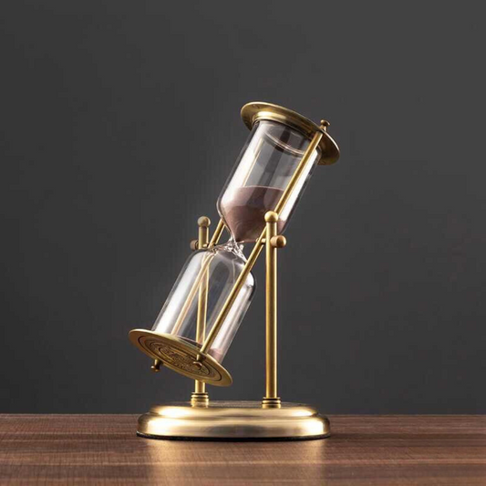 Zandloper - TimeCraft - Messing Design - Vintage Decor